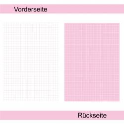 Pastellrosa kariert - Designpapier